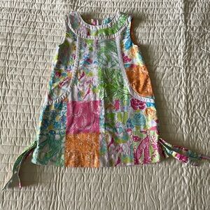 Lilly Pulitzer Carson Grandstand Derby Patchwork Dress - 3T